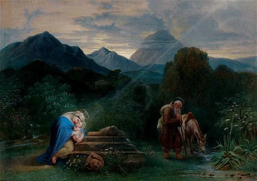 Riposo durante la fuga in Egitto 1
